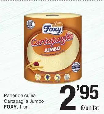 SPAR Fragadis Foxy Paper de cuina Cartapagila Jumbo 1un oferta