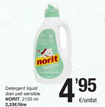 SPAR Fragadis Norit Detergente liquid diari pell sensible 2120ml oferta