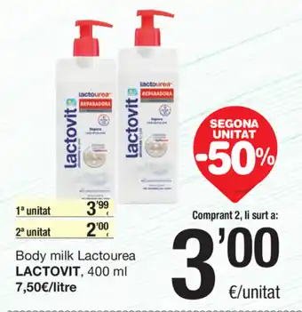 SPAR Fragadis Lactovit Body milk Lactourea 400ml oferta