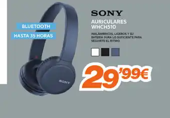 Pascual Martí Sony Auriculares WHCH510 oferta