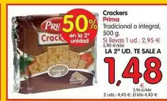 Alimerka Prima Crackers Tradicional O Integral 500g oferta