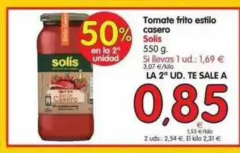 Alimerka Solis Tomate Frito Estilo Casero 550g oferta