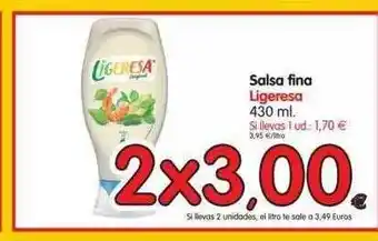 Alimerka Ligeresa Salsa Fina 430ml oferta