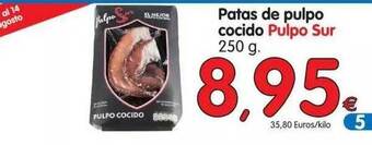 Alimerka Pulpo Sur Patas De Pulpo Cocido 250g oferta