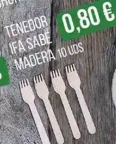 Alimerka Tenedor Ifa Sabe Madera oferta