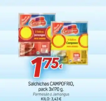 Alsara Supermercados Salichichas Campofrio Pack 3 oferta