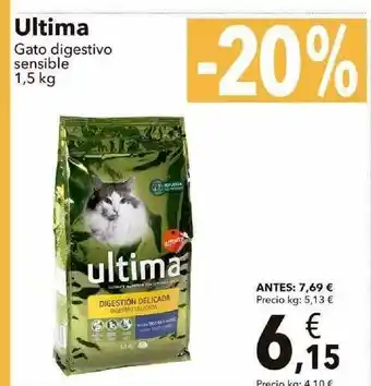 Clarel Ultima Gato Digestivo Sensible 1.5kg oferta