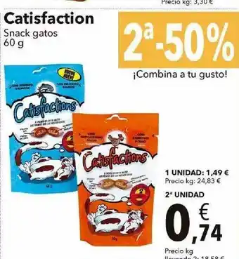 Catisfaction Snack Gatos 60g
