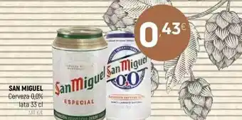 Coviran San Miguel Cerveza 0.0% 33cl oferta