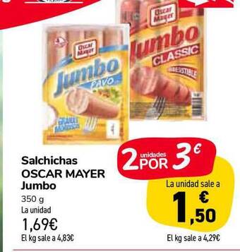 Carrefour Market Oscar Mayer Salchichas Jumbo 350g oferta