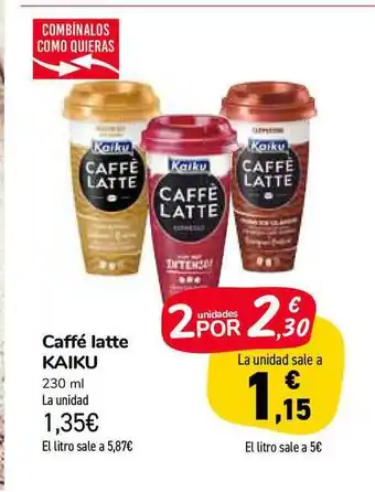 Carrefour Market Kaiku Caffé Latte 230ml oferta