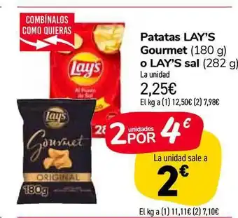 Carrefour Market Lay's Patatas Lay's Gourmet O Sal oferta
