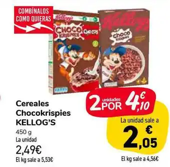 Carrefour Market Kellog's Cereales Chocokrispies 450g oferta