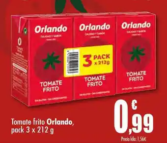 Unide Supermercados Orlando Tomate Frito pack3 x 212g oferta
