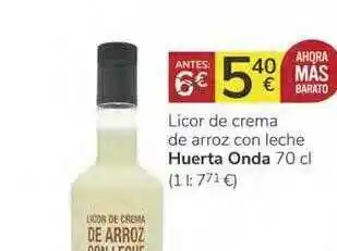 Consum Huerta Onda Licor De Crema De Arroz Con Leche 70cl oferta