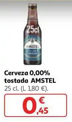 Alcampo Amstel Cerveza 0.00% Tostada 25cl oferta