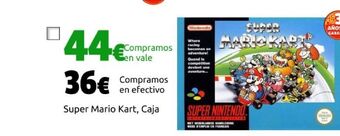 CeX Super mario kart, caja oferta