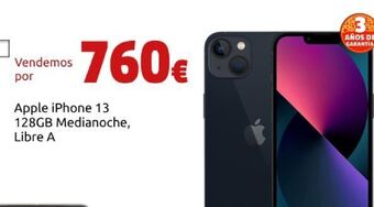 CeX Apple iphone 13 128gb medianoche, libre a oferta