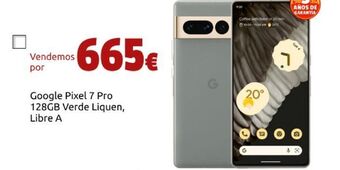 CeX Google pixel 7 pro 128gb verde liquen, libre a oferta
