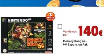 CeX Donkey kong 64 - w/ expansion pak oferta