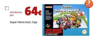 CeX Super mario kart, caja oferta