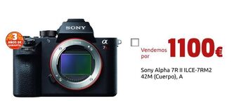 CeX Sony alpha 7r ii ilce-7rm2 42m (cuerpo), a oferta
