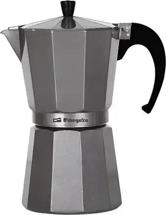 Orbegozo kfs 620 - cafetera italiana de aluminio, 6 tazas de capacidad, mango ergonómico, válvula de seguridad, filtro des...