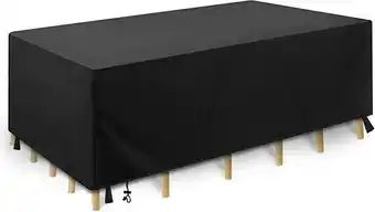 Amazon Funda protectora para muebles,tela 210d oxford funda mesa jardín impermeable cubiertas para muebles de jardín para sofa de... oferta