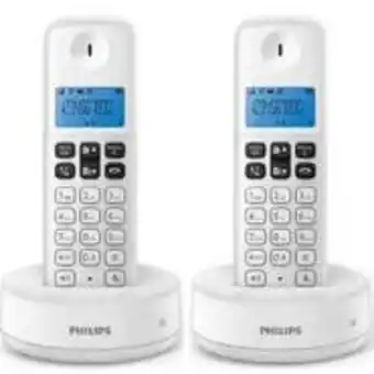 Mi electro Teléfono inalámbrico philips d1612w duo blanco50 contactos, rellamada, 20 registros, altavoz50 contactos, rellamada, 20 regis oferta