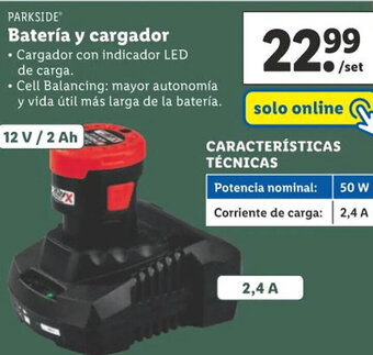Lidl Batería y cargador oferta