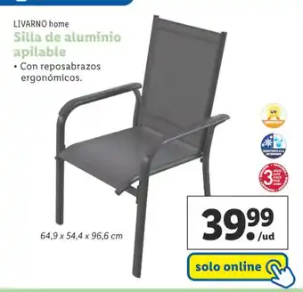 Lidl Silla de aluminio apilable oferta