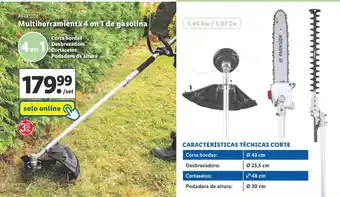 Lidl Multiherramienta 4 en 1 de gasolina oferta