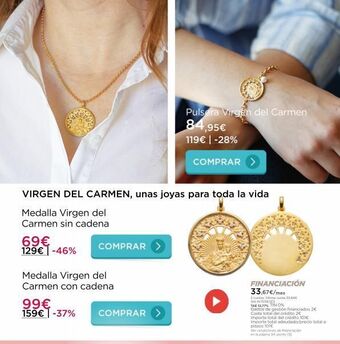 La tienda en casa Virgen del carmen, unas joyas para toda la vida medalla virgen del carmen sin cadena 69€ 129€ -46% medalla virgen del car oferta