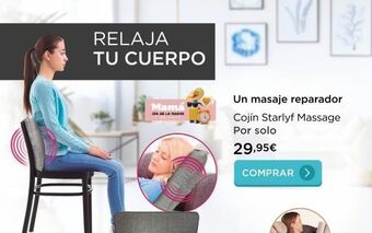 La tienda en casa Relaja tu cuerpo mamá madre un masaje reparador cojín starlyf massage por solo 29,95€ comprar > oferta