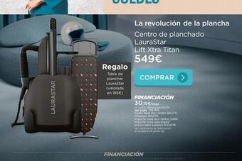 La tienda en casa Laurastar regalo tabla de planchar laurastar (valorada en 185€) la revolución de la plancha centro de planchado laurastar oferta