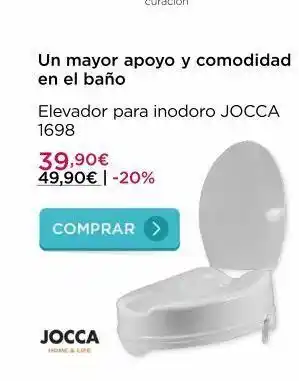 La tienda en casa Un mayor apoyo y comodidad en el baño elevador para inodoro jocca 1698 39,90€ 49,90€ | -20% jocca home & life comprar > oferta