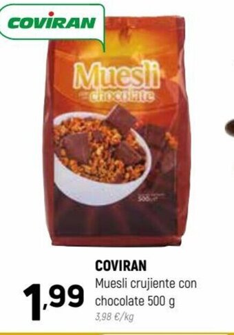 Coviran COVIRAN Muesli crujiente con chocolate 500 g oferta
