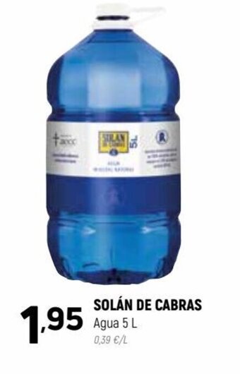 Coviran SOLÁN DE CABRAS Agua 5 L oferta