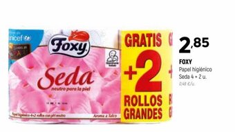 Coviran FOXY Papel higiénico Seda 4 + 2 u. oferta