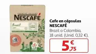 Alcampo Cápsulas de café nescafé oferta