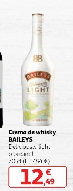 Alcampo Crema de whisky baileys oferta