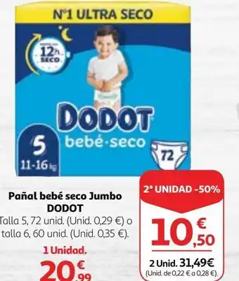 Alcampo Pañales dodot oferta