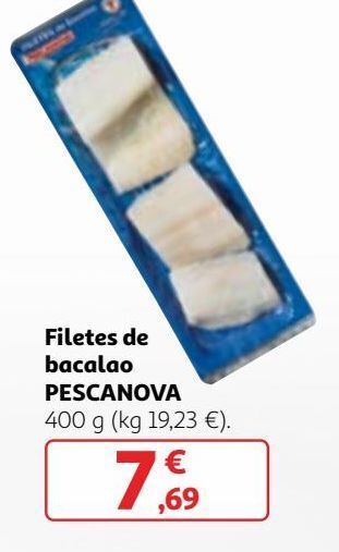 Alcampo Filetes de bacalao pescanova oferta