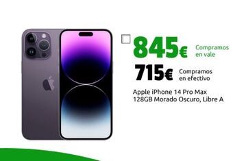 CeX Apple iphone 14 pro max 128gb morado oscuro, libre a oferta