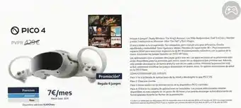 Movistar Pico 4 pvpr 429€ premium avanzada base dispositivo adicional 9,50€/mes 7€/mes precio total 337€ bodycombata shihape oferta