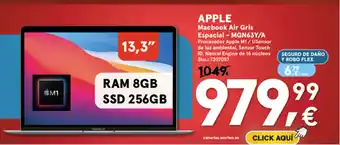 Worten Apple Macbook Air Gris Especial - MGN63Y/A oferta