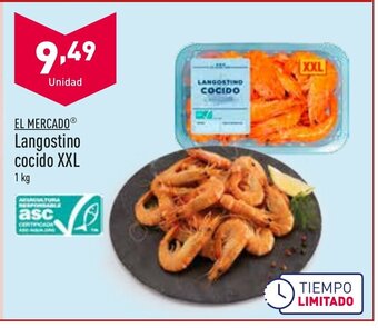ALDI EL MERCADOⓇ Langostino cocido XXL oferta