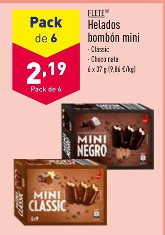 ALDI FLETEⓇ Helados bombón mini oferta