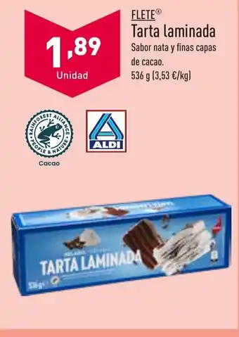ALDI FLETEⓇ Tarta laminada oferta
