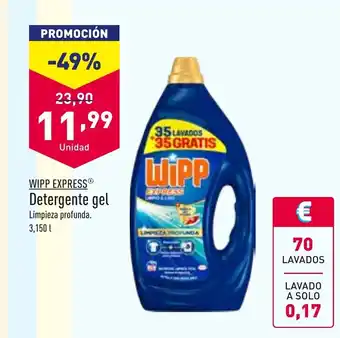 ALDI WIPP EXPRESSⓇ Detergente gel oferta